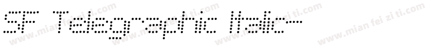 SF Telegraphic Italic字体转换